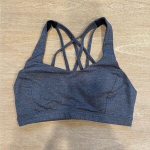 lululemon athletica Gray Racerback Sports Bra